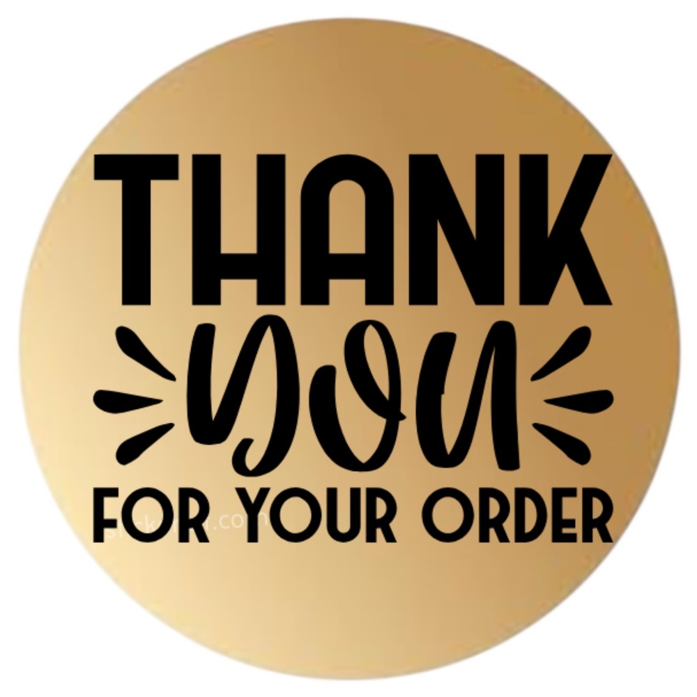 100 thank you for your order stickers | packaging supplies NWT​​​​ - Picture 11 of 11